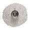Chilewich TerraStrand® Microban® Dahlia Moulded Table Mat/Placemat, Round, 36 x 38 cm, Gunmetal