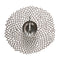 Chilewich TerraStrand¬Æ Microban¬Æ Dahlia Moulded Table Mat/Placemat, Round, 36 x 38 cm, Gunmetal
