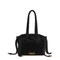 Cotton Velvet Pouch - Black