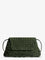 Bottega Veneta Suede Giorno shoulder bag with Intrecciato pattern - Green Tweed-Gold