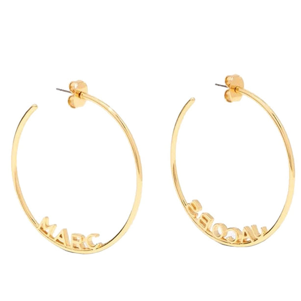 Marc Jacobs Monogram Hoops Earrings in Gold J207M03FA22