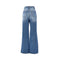 PINKO Wide leg jeans with fadings