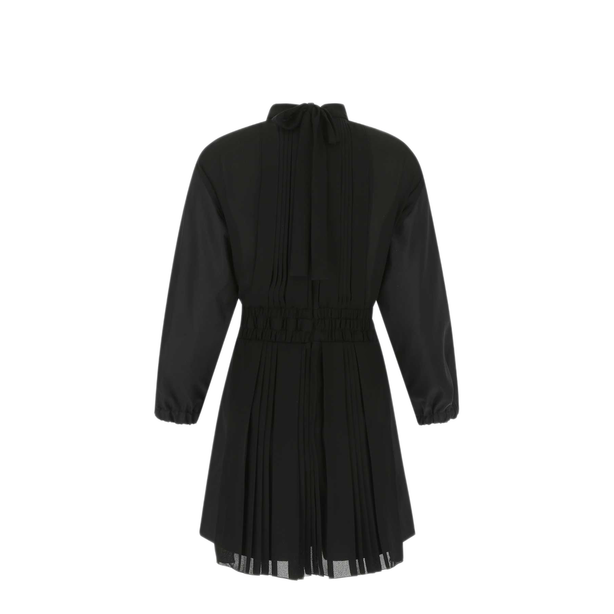 Black Re Nylon And Crepe Jumpsuit