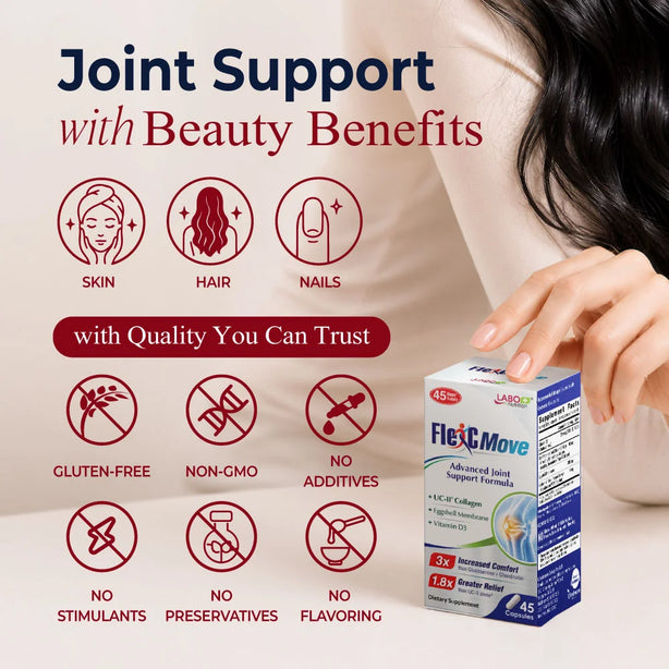LABO Nutrition FlexC MOVE UC-II 3X Better than Glucosamine Chondroitin for Joints