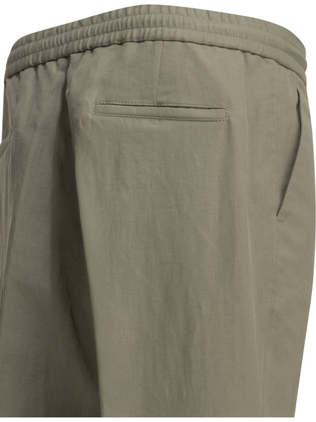 Brunello Cucinelli Casual linen and cotton pants - Beige