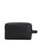 Signature Stripe Medium Leather Wash Bag - Black