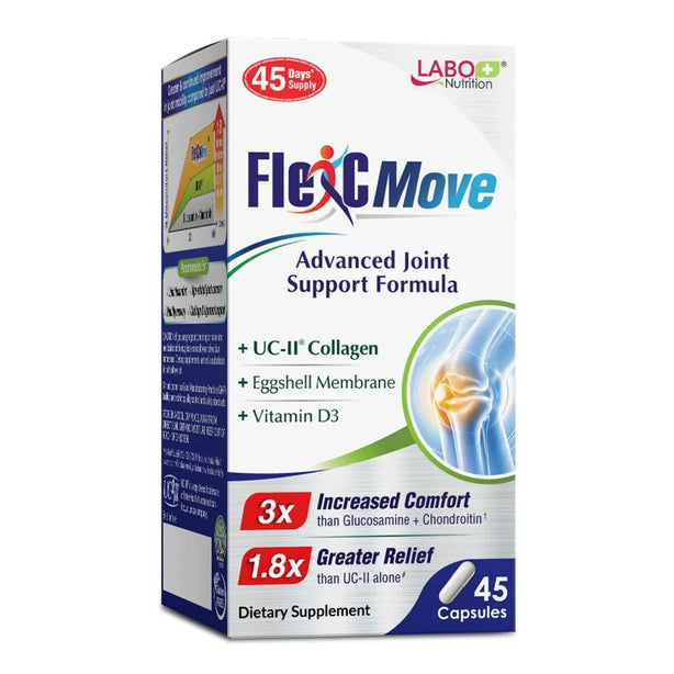 LABO Nutrition FlexC MOVE UC-II 3X Better than Glucosamine Chondroitin for Joints