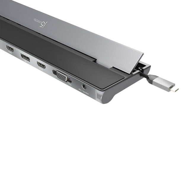 J5Create USB Type-C Triple Monitor Docking Station W/Power