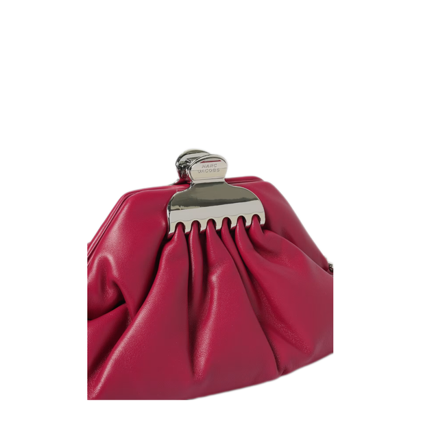 Small Calf Leather Clutch Bag - Lipgloss Pink