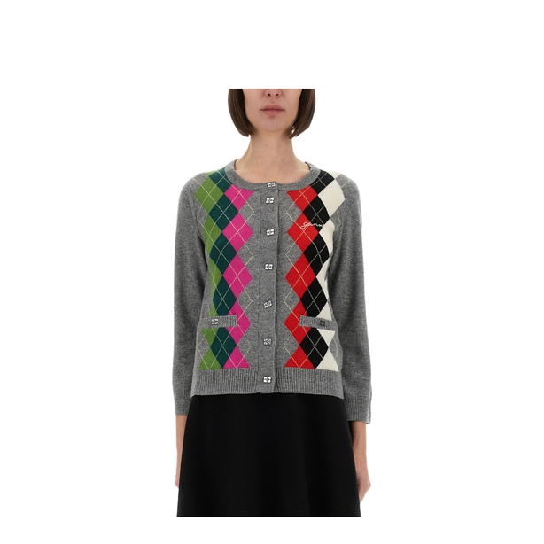 Jacquard Cashmere Cardigan