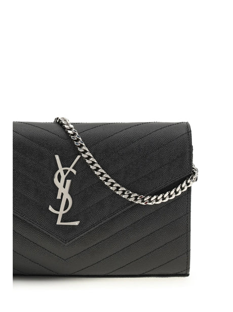 Saint Laurent Chain Wallet - Black