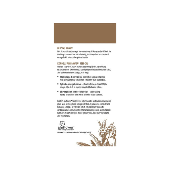 Kordel’s Ahiflower Seed Oil C90