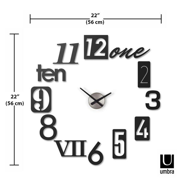 Umbra Numbra Wall Clock