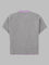 Reversible Grey Lilac Cotton Jersey T Shirt