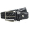 72 Smalldive Black Braided Leather Elastic Belt