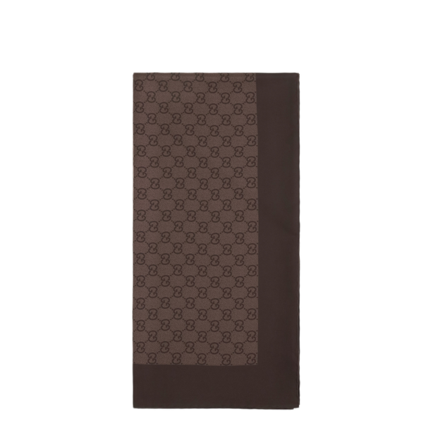 Gg Silk Twill Jacquard Scarf
