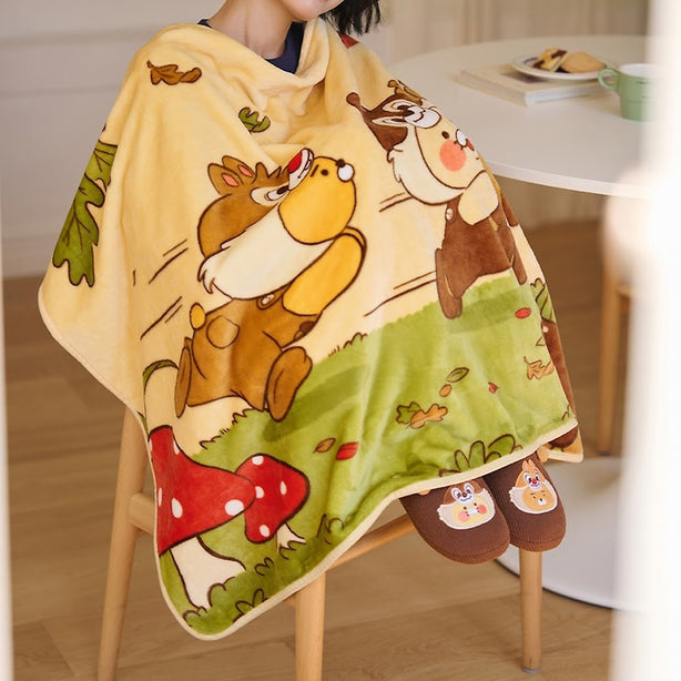[CHIP AND DALE] KAKAO FRIENDS Lap Blanket - Ryan and Choonsik (International Shipping)