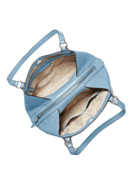 Michael Kors Molly Large Pebbled Leather Tote Bag - Chambray