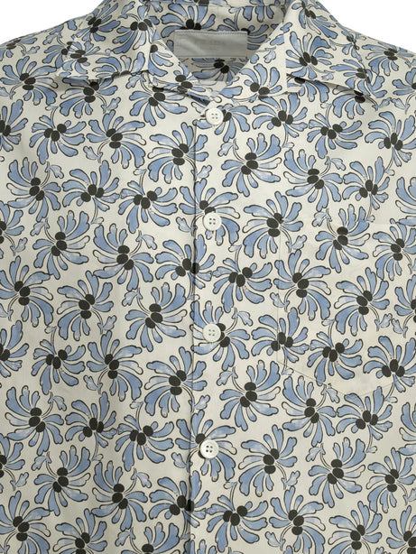 Prada Casual floral shirt - Light Blue