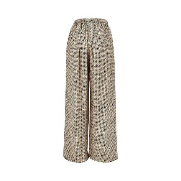BALENCIAGA Silk pants with Monogram print