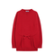 Red Wool Sweater with Bow