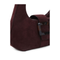 Belle Turtle Mini Suede Leather Hobo Bag - Kraft Bordeaux