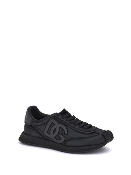 Dolce & Gabbana Leather Sneakers - Black