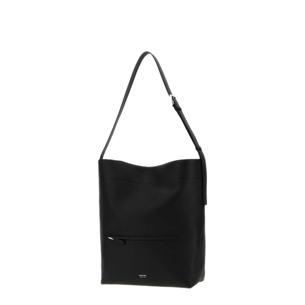 Grain Leather Bucket Bag
