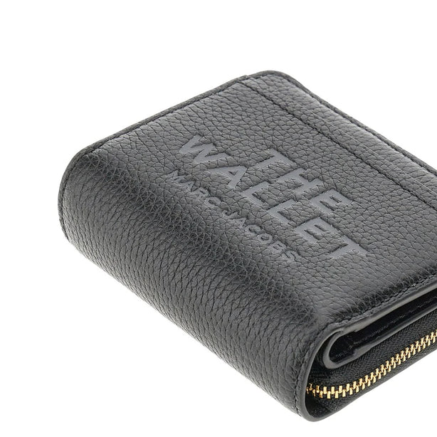 MARC JACOBS Grained leather mini compact wallet