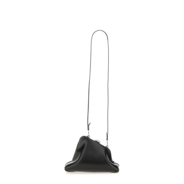 Day Off Small Calf Leather Clutch - Black