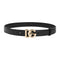 Calfskin Belt with Logo Buckle