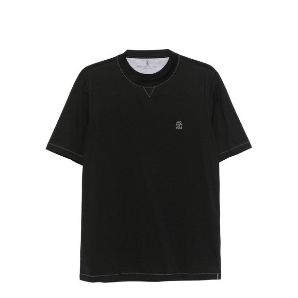Brunello Cucinelli Logo Embroidery T-shirt