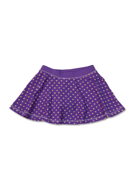 TeePeeTo UV50+ Almond Hearts Peek-a-Boo Swim Skirt