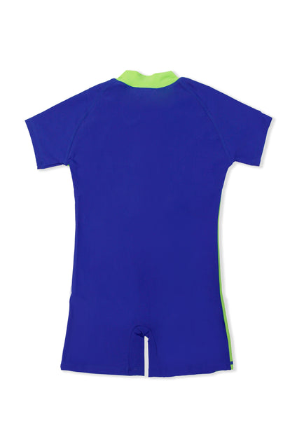 TeePeeTo UV50+ Blue Luminous Green One Piece Swimsuit
