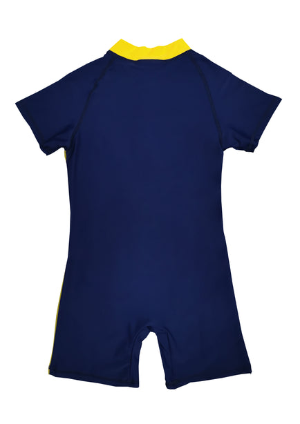 TeePeeTo Navy Tangerine One Piece Swimsuit