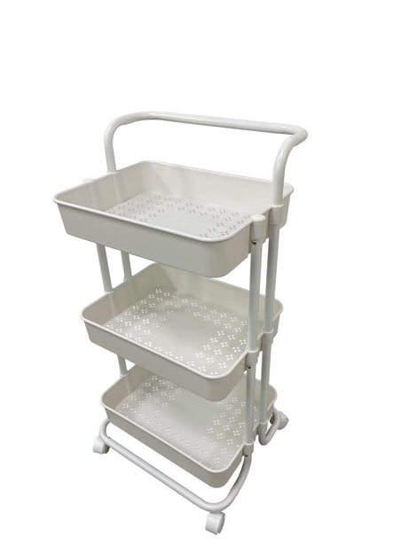 E70490 Rene Carro Kitchen Service Trolley (Plastic White)