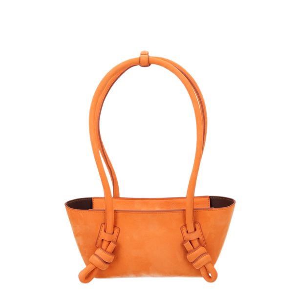 FLECA Mini Calf Leather Shoulder Bag - Orange