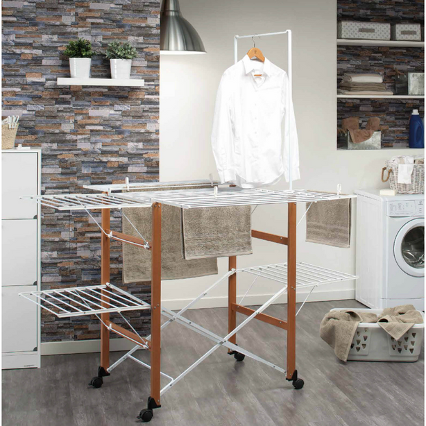 Fo16621 Foppapdretti Supergulliver Wood 35M Laundry Dryer 189X122X174Cm