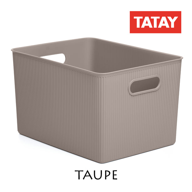 T0104.03 Tatay Storage Basket XL Baobab 22L (Taupe)
