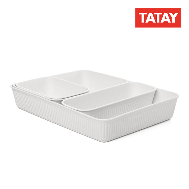 T0125.01 Tatay 4 Organizers Set (White)