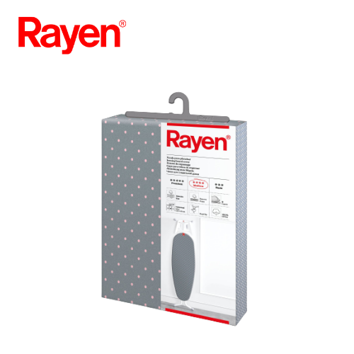 R6112.04 Rayen Classic Ironing Board Cover (Grey with Polka Dots)
