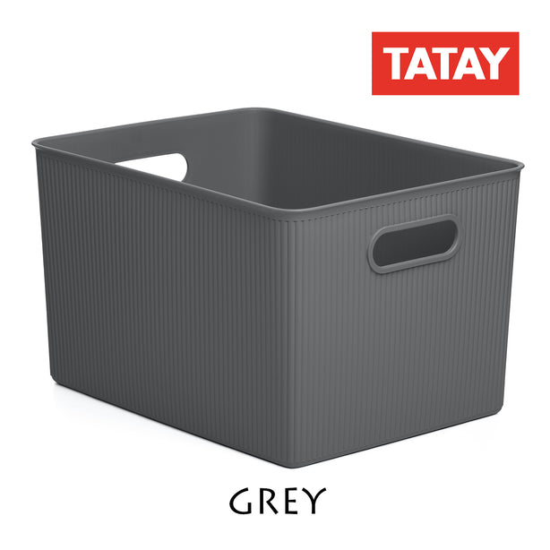 T0104.14 Tatay Storage Basket XL Baobab 22L (Grey)