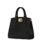 Studio Box Calf Leather Handbag - Nero/Bonbon