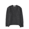 Twisted Ash Grey Wool Sweater