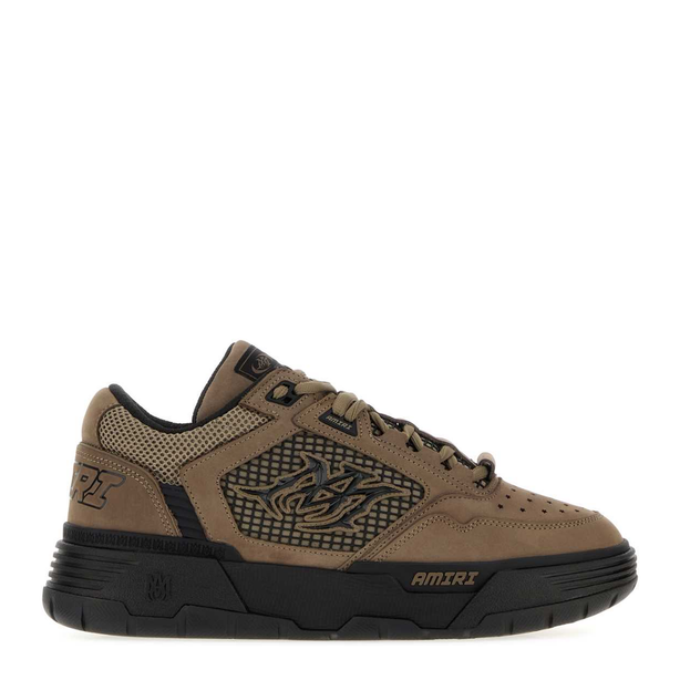 Mud Suede And Fabric Sneakers