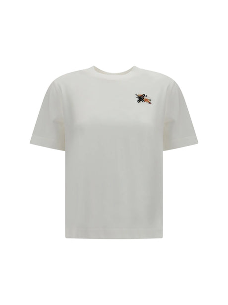 Burberry Knight Check cotton T-shirt - Chalk