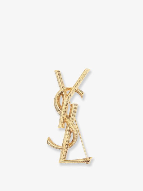 Saint Laurent Brass Serpente Brooch - Vieilorlaiton
