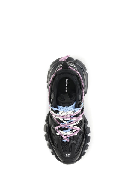 Balenciaga Track Trail Sneakers - Blk/Pink/Blue/Beige