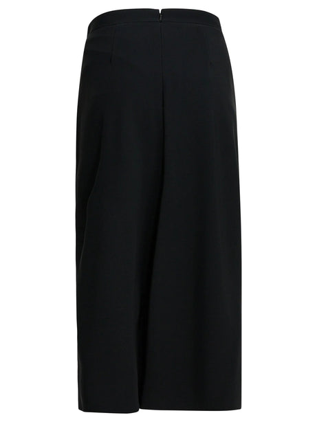 Givenchy Draped crepe cady midi skirt - Black