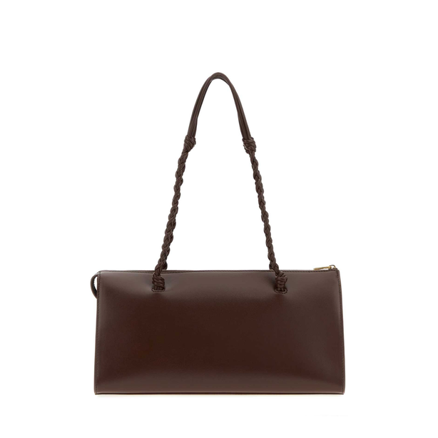Calfskin Shoulder Bag - Dark Earth